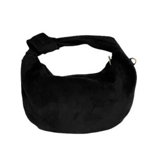 Genuine Leather Elegant Black Hobo Bag NEW